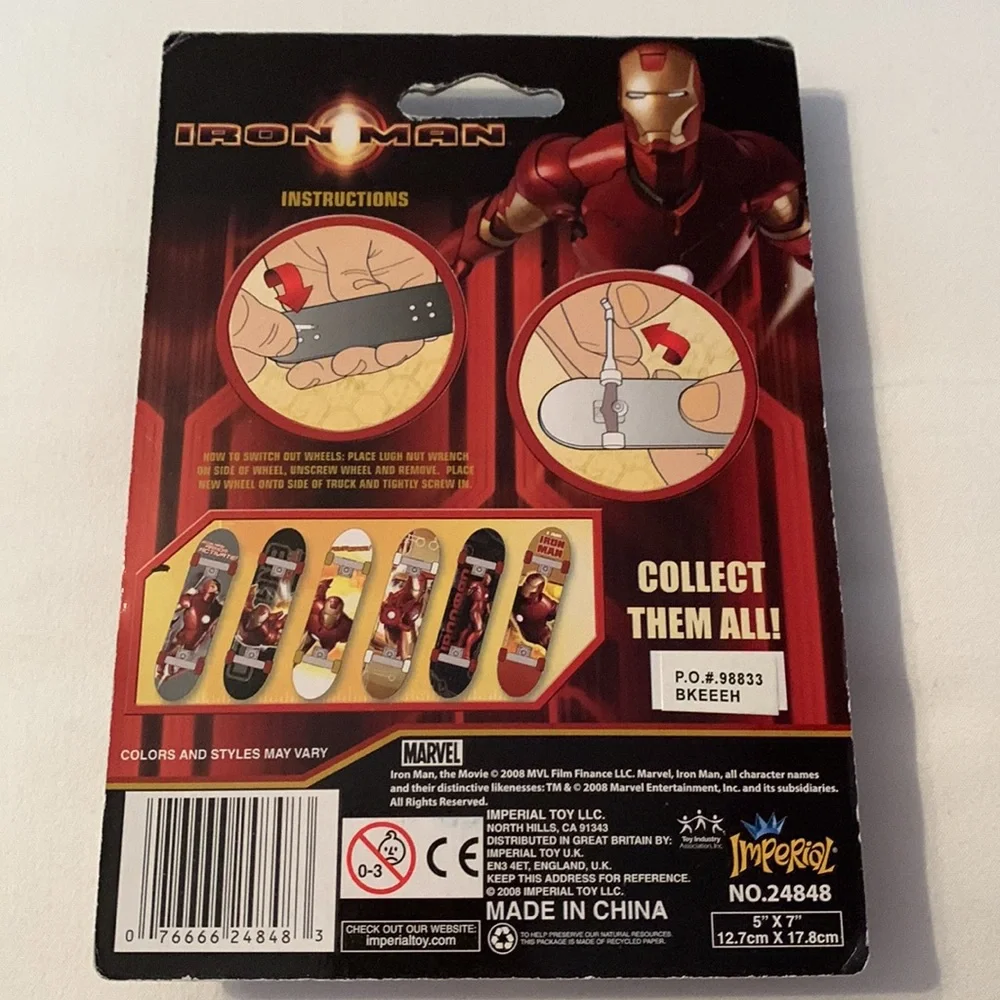 Marvel Iron Man Finger Board NIB